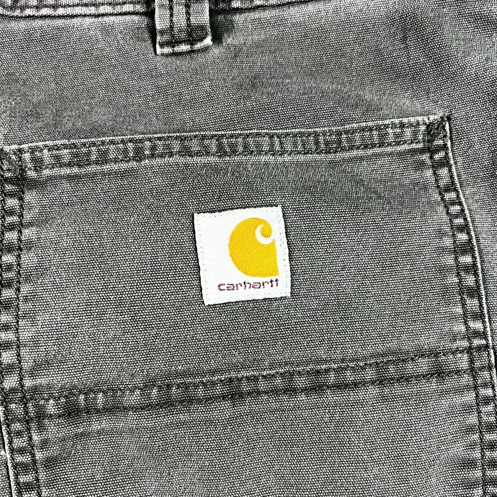 Carhartt Carpenter Pants Men's 40x30 Gray Relaxed Fit Straight Outdoor Workwear